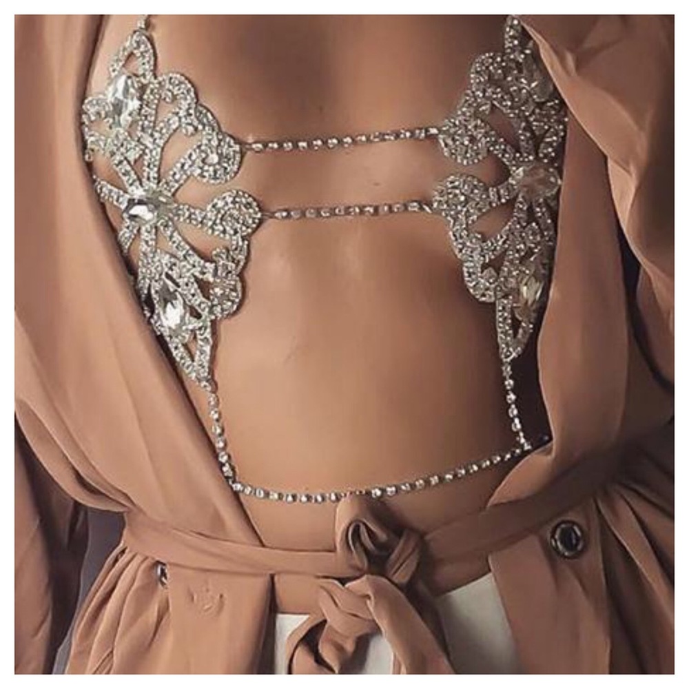 Diamond Bralette Body Chain